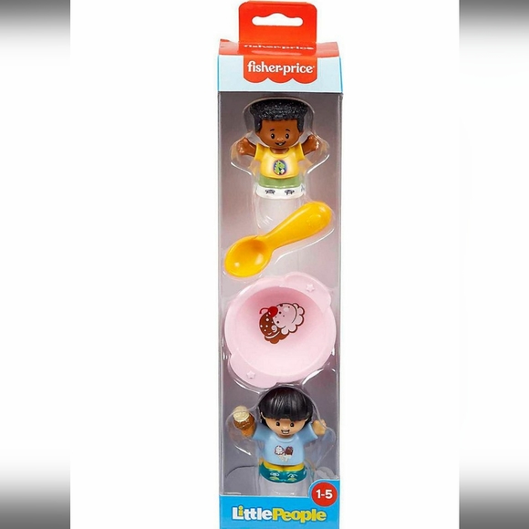 Fisher-Price Little People Ice Cream Theme Figurine and Bowl Gift Set - Picture 2 of 7
